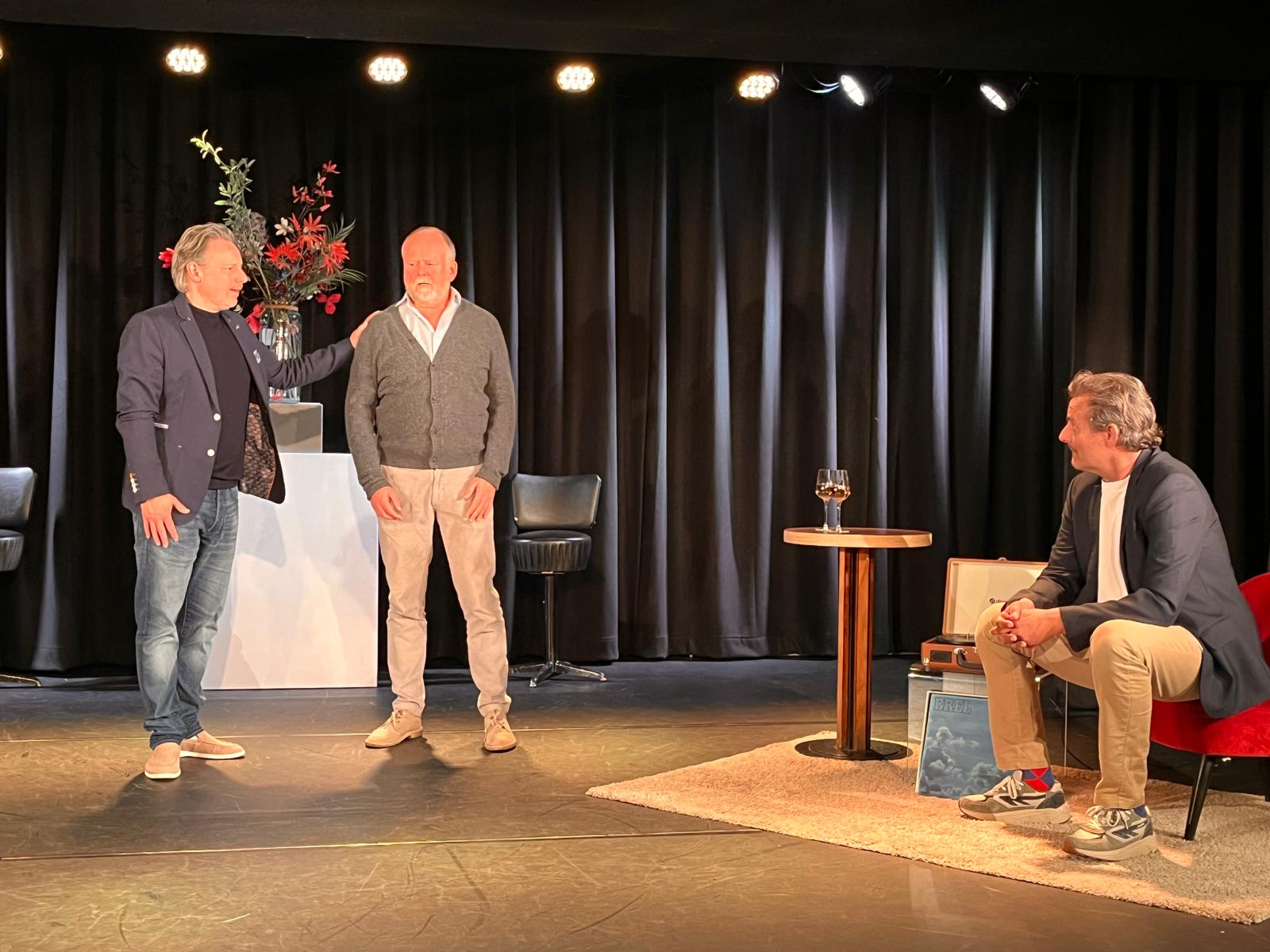 Is Dit Kunst? in Theater Bellevue: Cas Jansen, Vincent Croiset en Michiel Nooter op het podium
